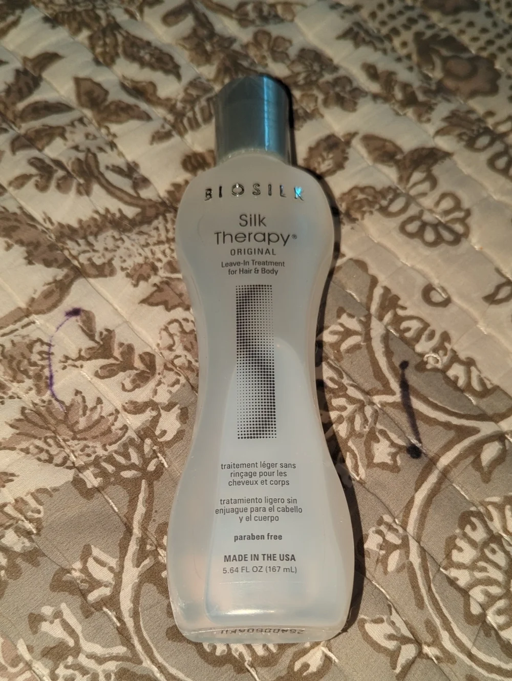 Biosilk Silk Therapy Original Leave-In Treatment - Clear Bottle with Silver Cap